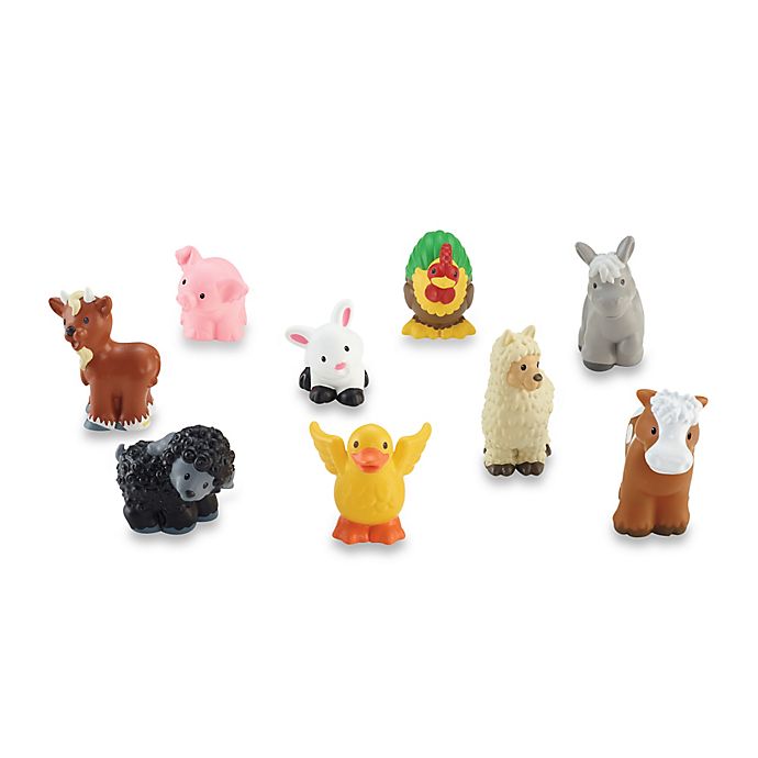 15pcs Fisher Price Little People Farm Zoo Animals Cow Calf Moose Pig Horse Dog 