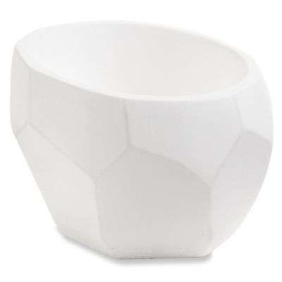 Kate Aspen® "Modern Garden" Geometric Planters in White (Set of 4) - Bed Bath & Beyond