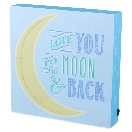 Grasslands Road Love You To The Moon Back Plaque Buybuy Baby