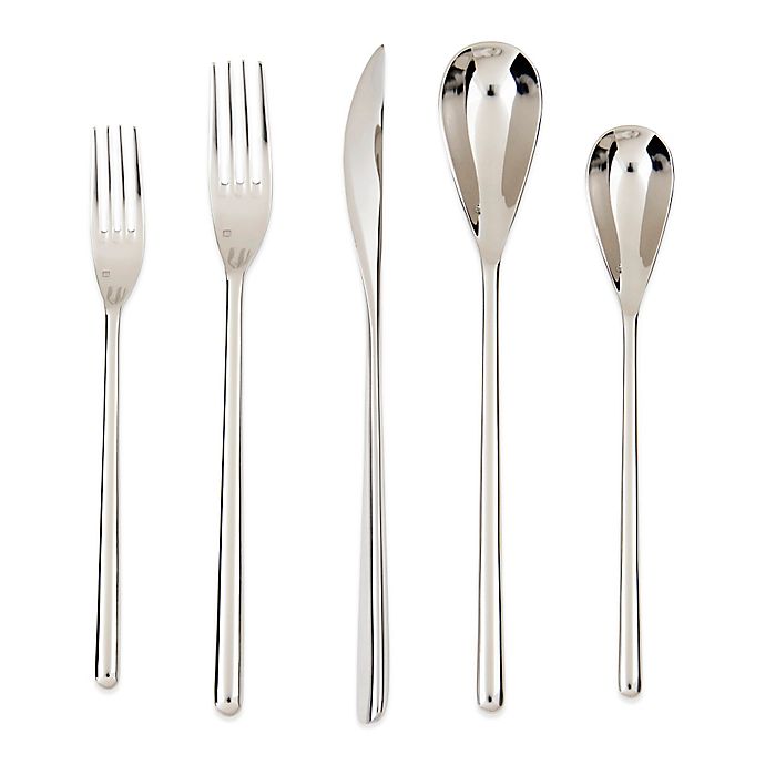 Service for 8 Fortessa Dragonfly 18/10 Stainless Steel 42-Piece Flatware Set 