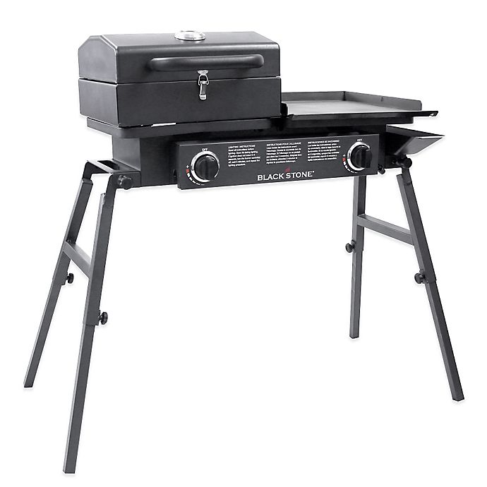 Blackstone Grills Tailgater Portable Gas Grill and Griddle Combo Barbecue Box 