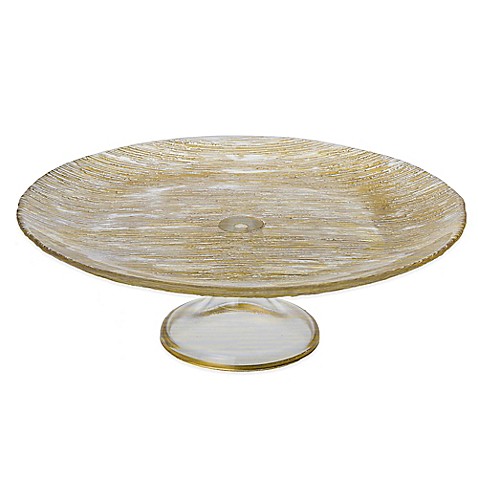 Classic Touch Trophy 13 Inch Glass Pedestal  Cake  Stand  in 
