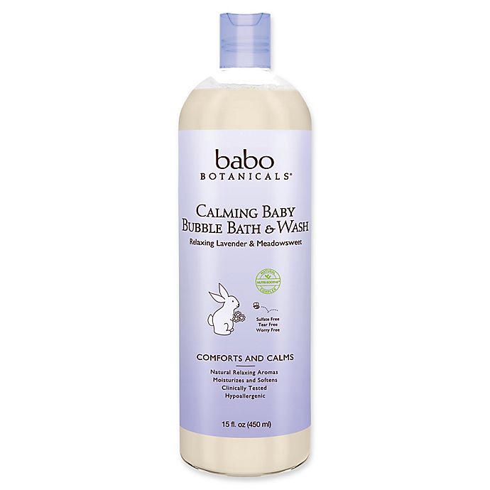 Babo Botanicals® 15 fl. oz. 3-in-1 Bubble Bath, Shampoo and Body Wash in Lavender Meadowsweet
