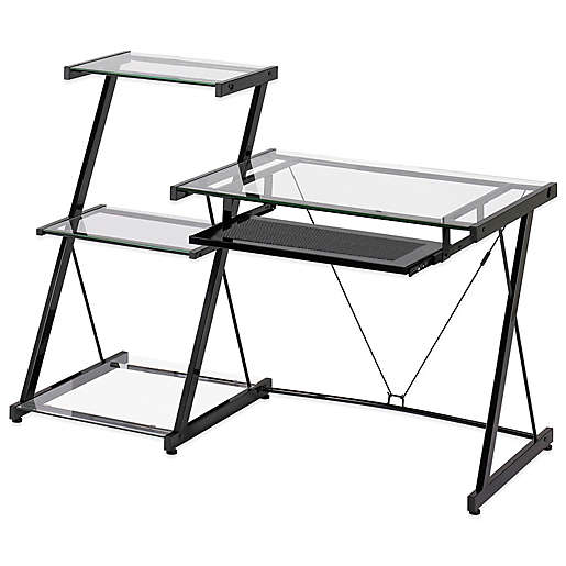 Z Line Designs Nero Desk And Bookcase, Z Line Delano L Desktop Stand