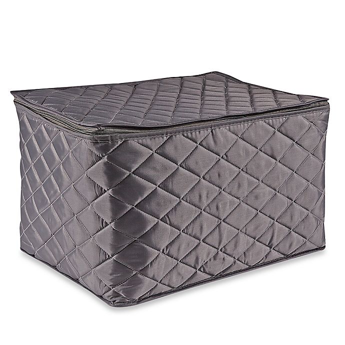 .ORG Quilted 3-Layer Stemware Saver in Grey