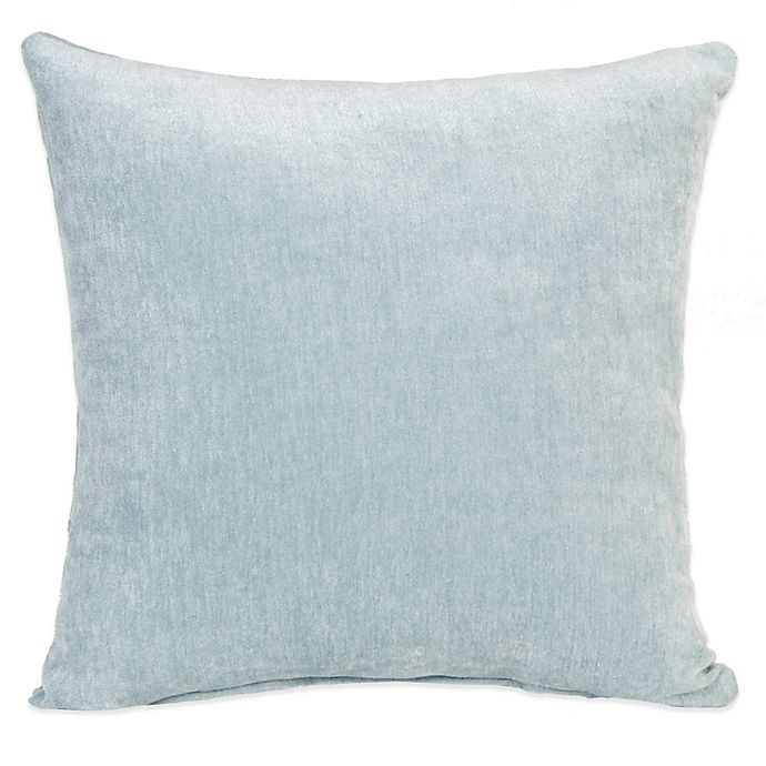 Glenna Jean Central Park Velvet Throw Pillow in Blue