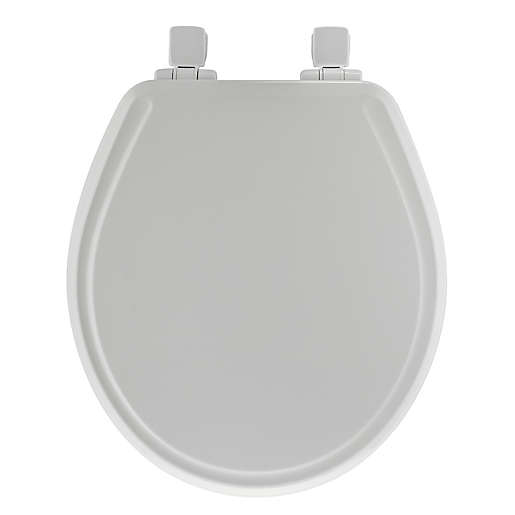 Mayfair Round Molded Wood Whisper Close Toilet Seat In White Bed Bath Beyond - Bemis Whisper Close Toilet Seat Removal