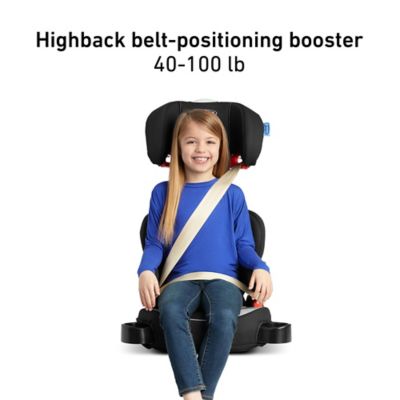 graco highback turbobooster car seat glacier