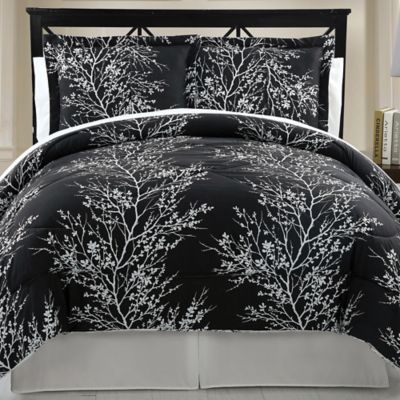 Leaf 8-Piece Reversible Comforter Set - Bed Bath & Beyond