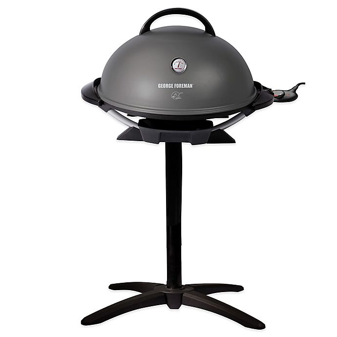 GRILL GEORGE FOREMAN Indoor Electric Removable Stand Black 15 Serving Outdoor 