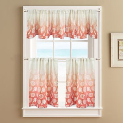 Buy Seascape Lined 36Inch Window Curtain Tier Pair from Bed Bath  Beyond