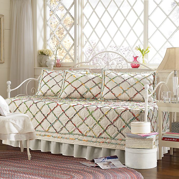 Laura Ashley® Ruffle Garden Daybed Bedding Set | Bed Bath & Beyond