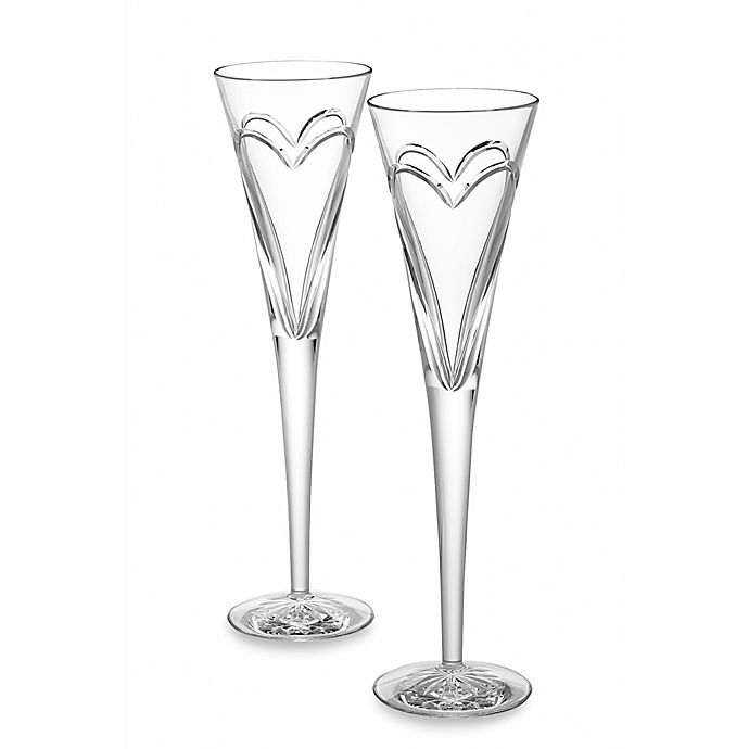 Waterford® Wishes Love and Romance Toasting Flutes (Set of 2)