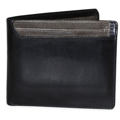 Dopp Alpha RFID-Blocking Leather Thinfold Wallet in Black - Bed Bath ...