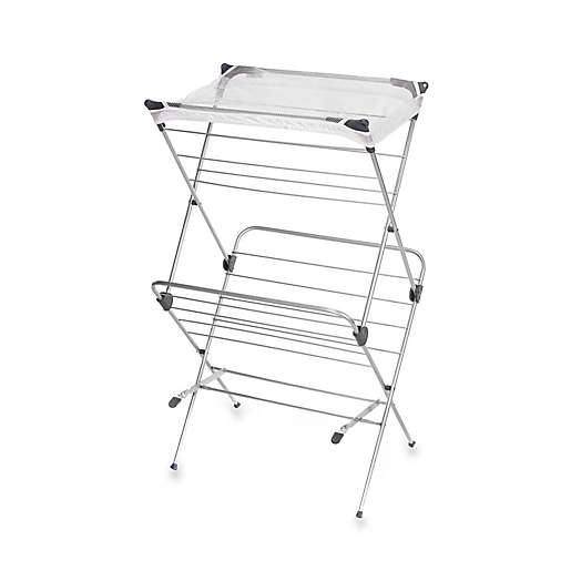 Two Tier Clothes Drying Rack With Mesh Cover Bed Bath Beyond