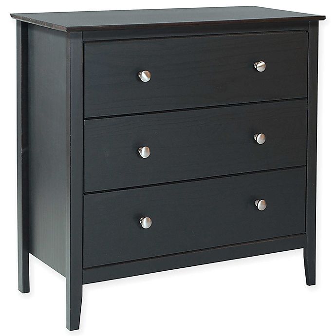 Adeptus Easy Pieces 3-Drawer Chest in Black