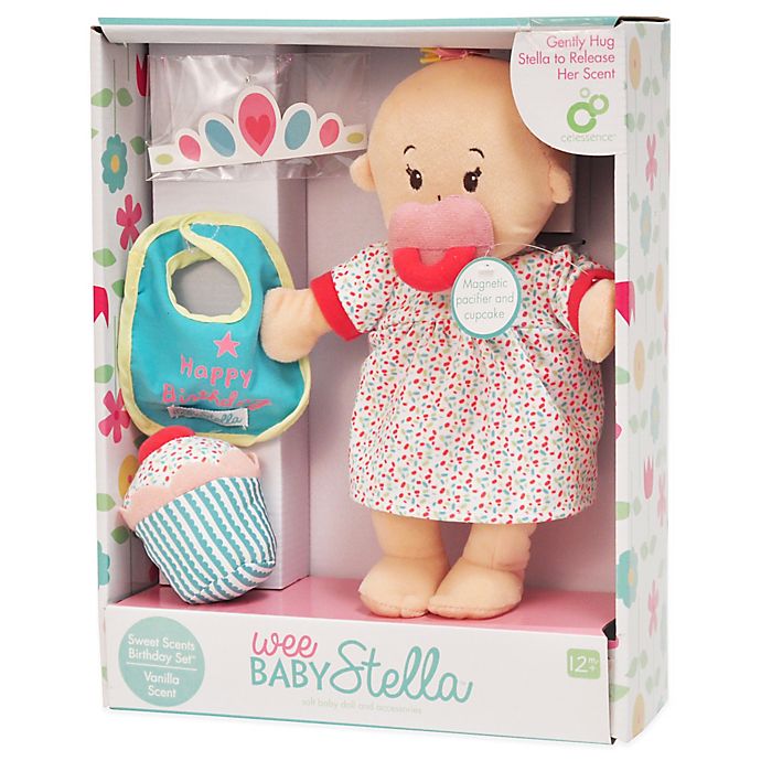 Manhattan Toy® Wee Baby Stella Happy Birthday Doll Set with Vanilla Scent