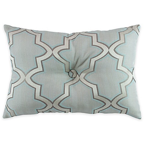 Buy Austin Horn En Vogue Glamour Oblong Throw Pillow in Spa Blue from Bed Bath & Beyond