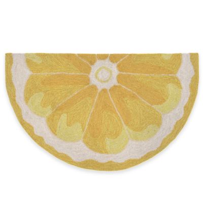 Lemon kitchen rug