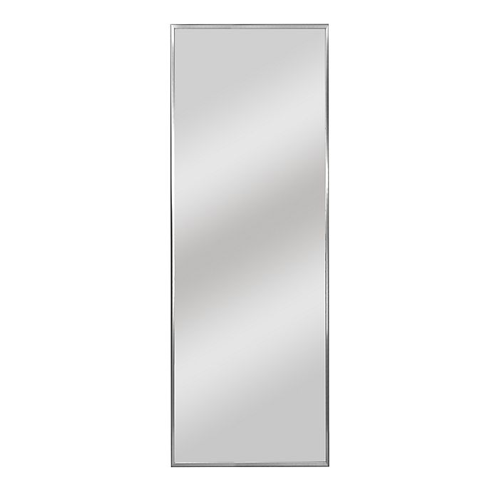 64-Inch x 21-Inch Wide Frame Rectangular Mirror in Silver