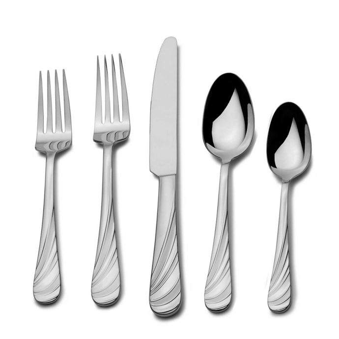 Mikasa SWIRL FROST Stainless 18/10 Glossy Satin Silverware CHOICE Flatware 