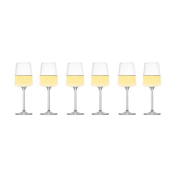 EUC Set of 6 White Wine Glasses 