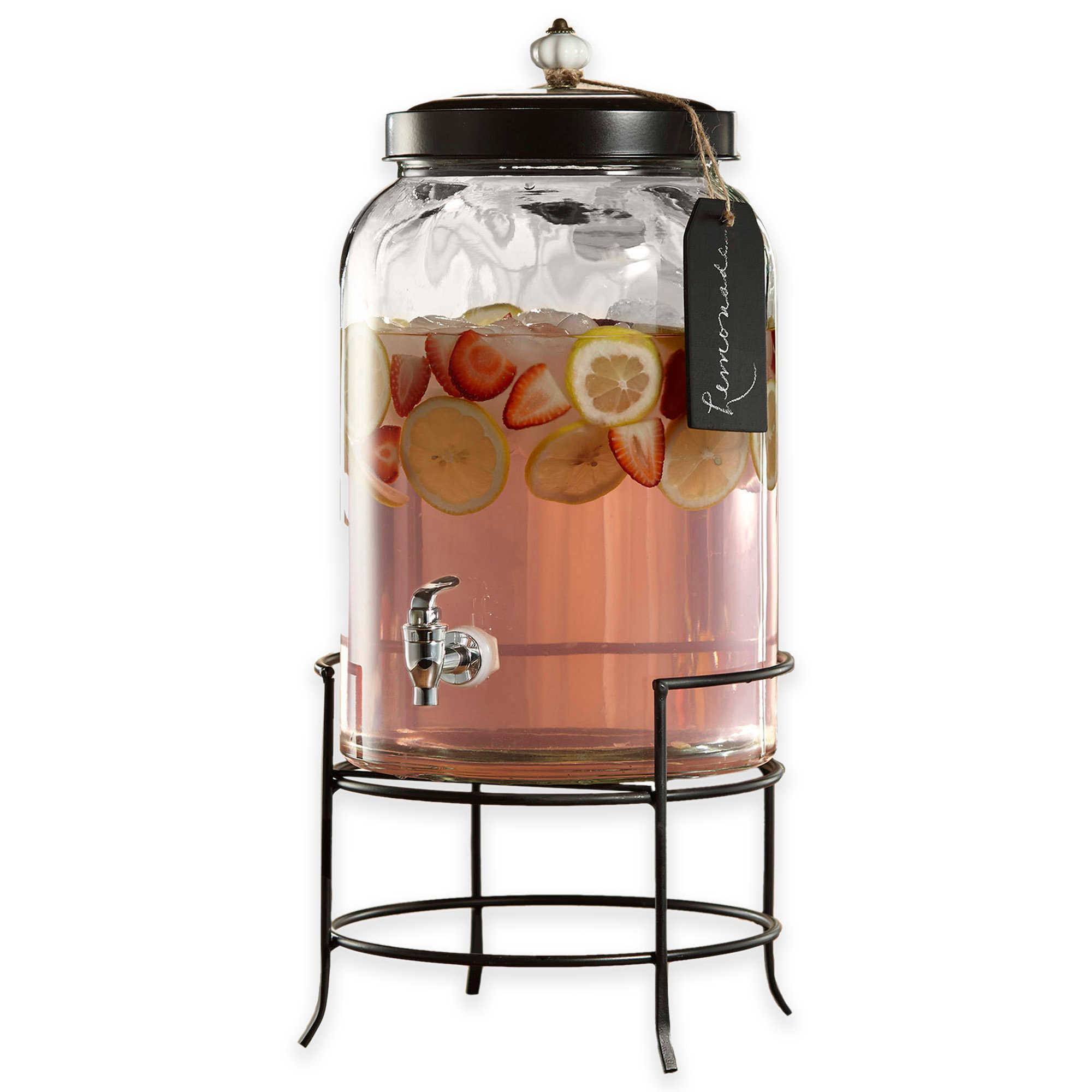 Beverage Dispensers & Servers | Drink Dispensers - Bed Bath & Beyond - image of Style Setter Franklin 3-Gallon Beverage Dispenser with Stand