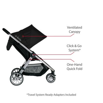 how to fold britax b lively stroller