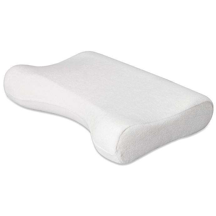 White/grey Memory Foam Side-Sleeper Pillow Polyester Wondell Cervical,Contour 