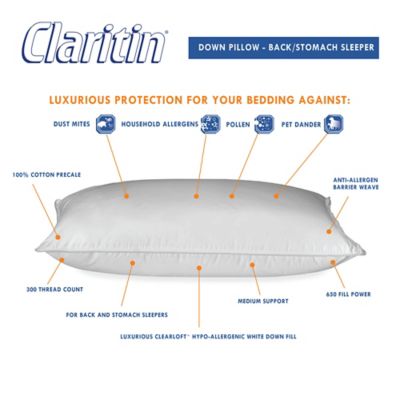 claritin pillow washing instructions