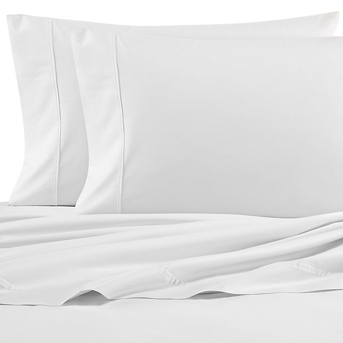 Nautica® 200-Thread-Count Solid Twin XL Sheet Set in White