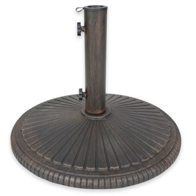 Oakland Living Sunfan Heavy Duty Cast Iron Umbrella Stand - Bed Bath ...