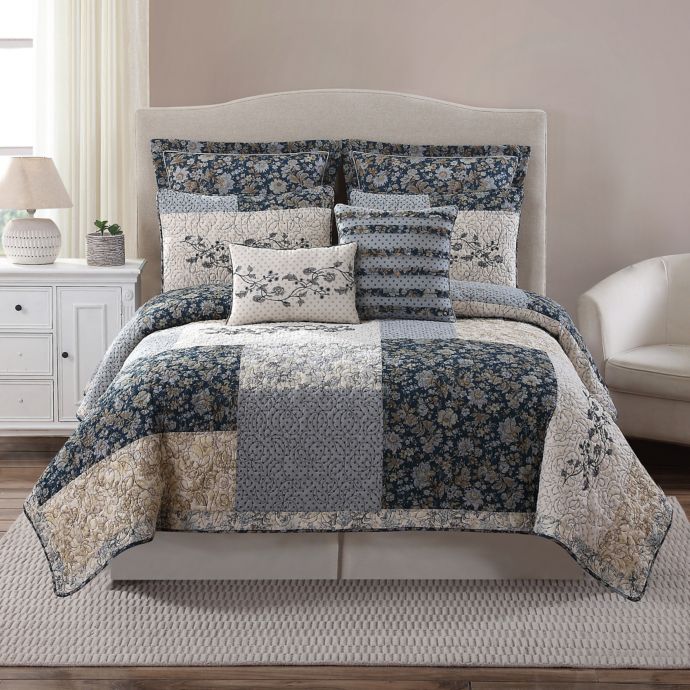 Salisbury Pieced Quilt in Blue Bed Bath & Beyond