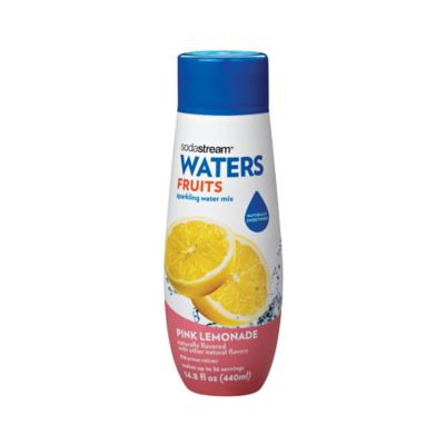 sodastream waters sparkling lemonade fruits drink mix pink