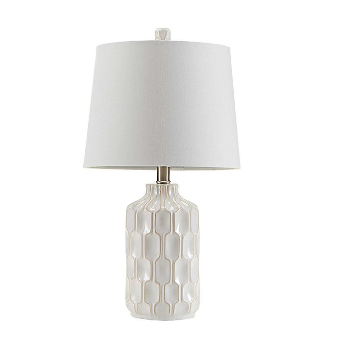 INK+IVY® Contour Table Lamp in Ivory