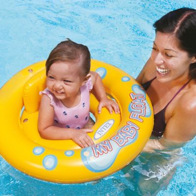 yellow baby pool float