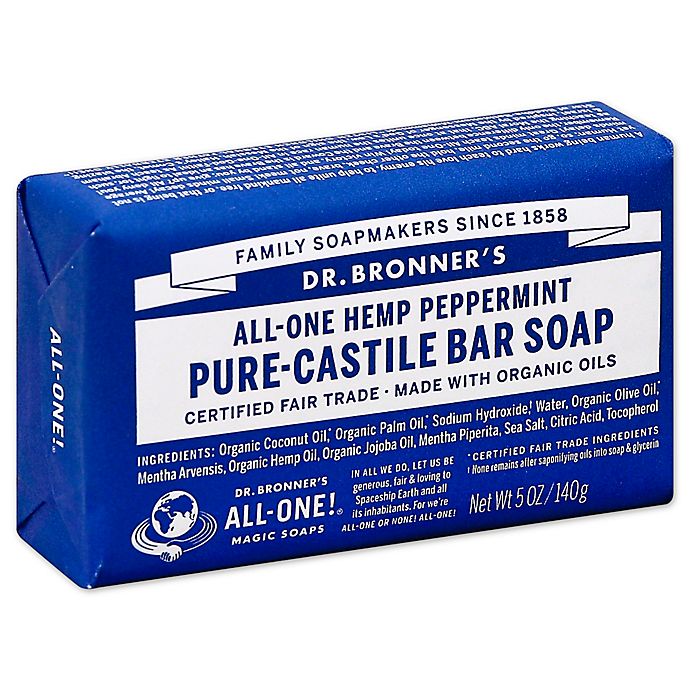 Dr. Bronner's 5 oz. Pure-Castile Bar Soap in Peppermint