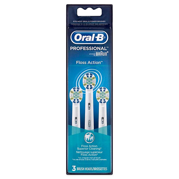 Oral-B® FlossAction Replacement Brush Heads (3-Pack)