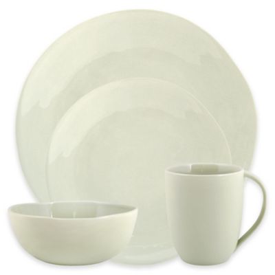 Artisanal Kitchen Supply® Curve Dinnerware Collection in Celadon - Bed