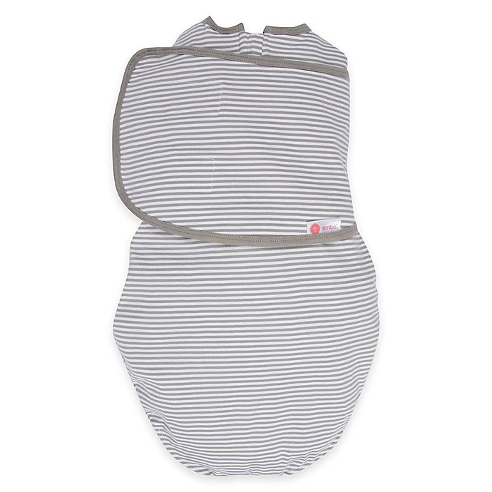 Embe® Classic 2-Way Swaddle™ in Grey Stripe