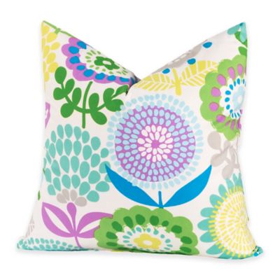 Crayola® Pointillist Pansy 20-Inch Square Throw Pillow - Bed Bath & Beyond