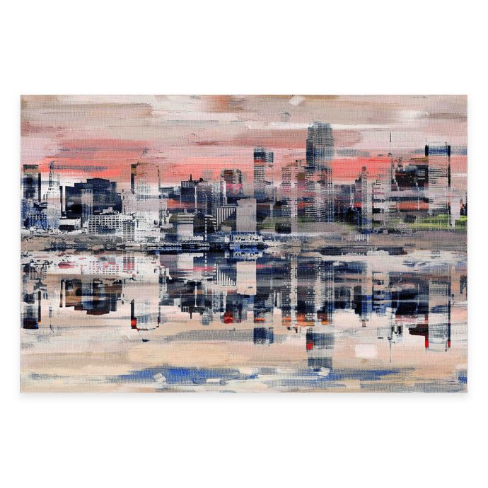 Parvez Taj NYC Reflection 36Inch x 24Inch Canvas Wall Art Bed Bath