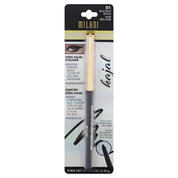Milani Supreme Kohl Kajal Eyeliner in Blackest Black 01 Bed Bath & Beyond