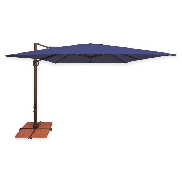 Simplyshade Bali 10 Foot Square Cantilever Aluminum Solefin Umbrella Bed Bath Beyond