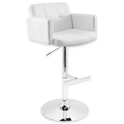 Lumisource Stout Bar Stool In White