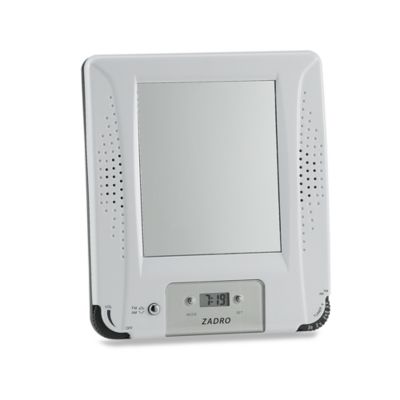 AM\/FM Shower Radio with Fog Free Mirror and Digital Clock  Bed Bath \u0026 Beyond