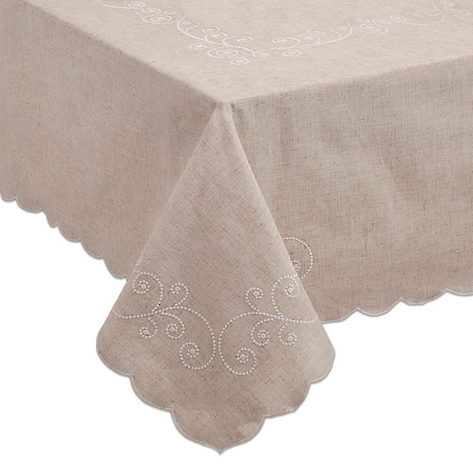 Lenox® French Perle Tablecloth in Linen