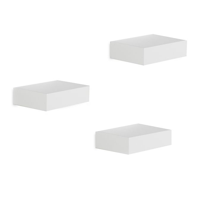 Umbra® Showcase Shelves in White (Set of 3)