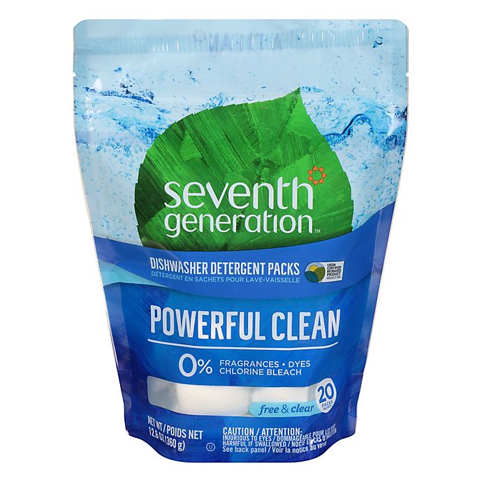 Seventh Generation® 20-Count Free and Clear Dishwasher Detergent Packs