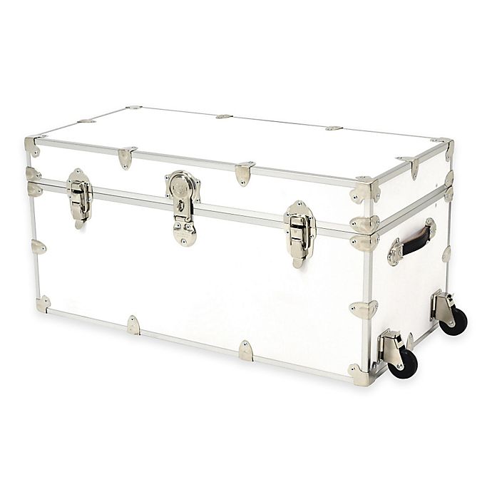 Rhino Trunk and Case™ XXL Rhino Armor Trunk with Removable Wheels in White